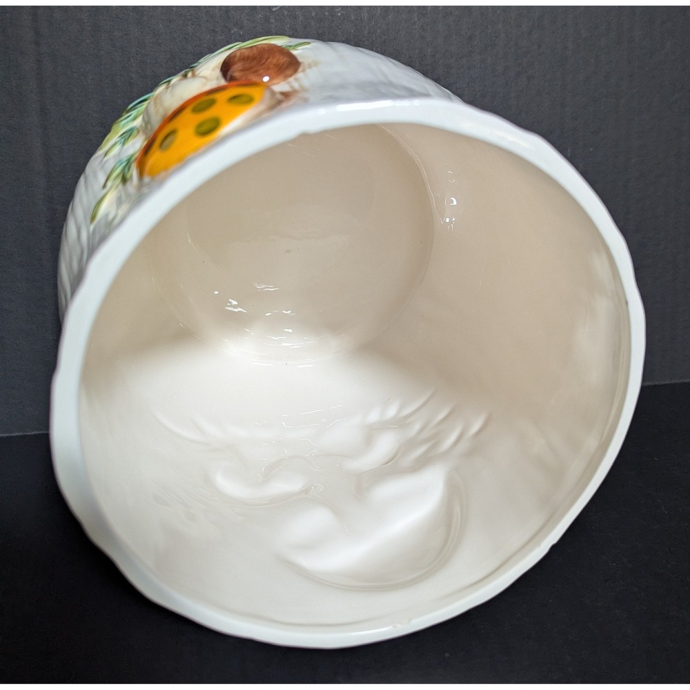 Vintage Sears Roebuck and Company 1978 Merry Mushroom Large Canister and Lid 11" - Picture 7 of 16